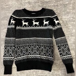 Black and White Holiday Sweater